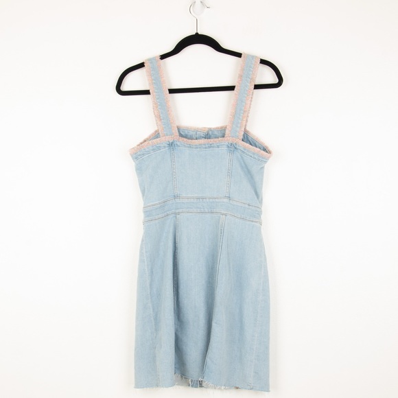 NWT 7 For All Mankind Button Down Denim Mini Dress - Picture 14 of 16